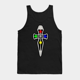 Cross Gemstones Tank Top